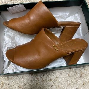 Ralph Lauren Open toe mules